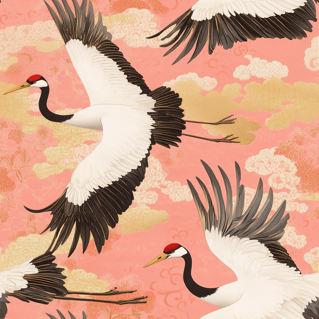 Crane Ballet Wallpaper