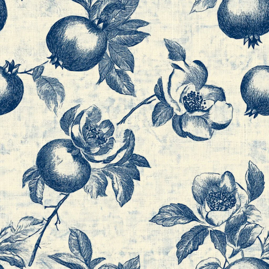 Linen Orchard Wallpaper