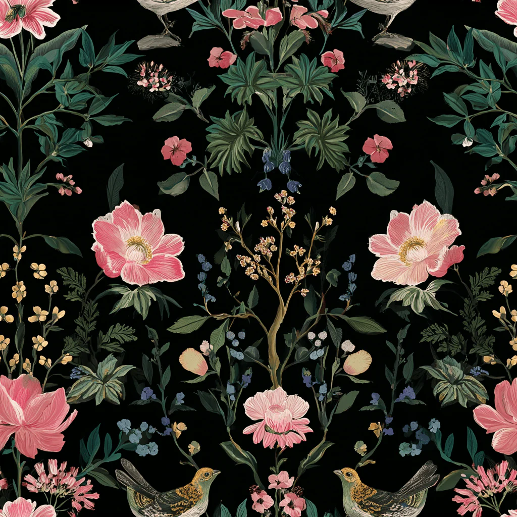 Ruby Petals Wallpaper